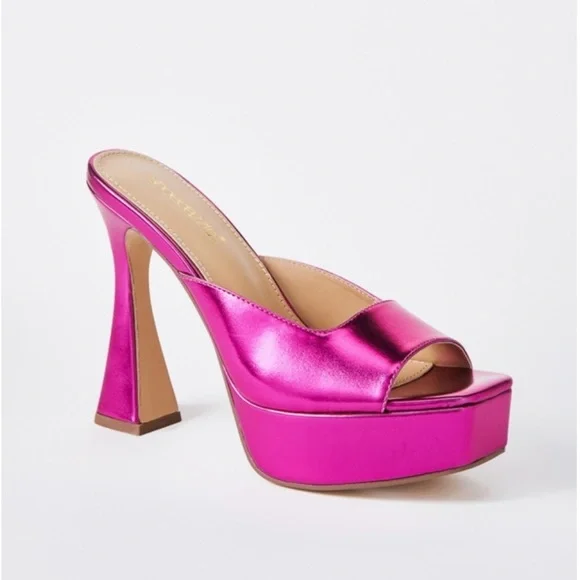 Cassia heeled mule by Just Fab size 8 - Picture 2 of 5